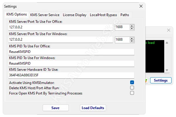 Настройки Microsoft Toolkit